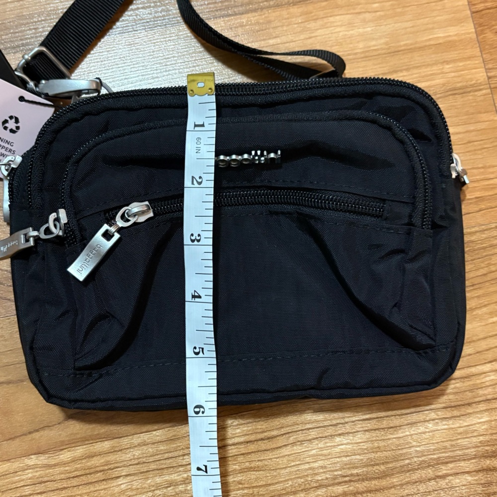 Baggallini triple zipper convertible crossbody bag fanny pack black - Picture 7 of 9